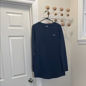Patagonia Organic Cotton Quilt Long Sleeve Sweatshirt - Navy - S